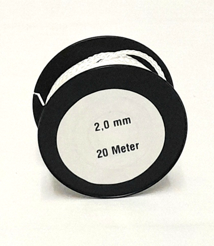 2mm x 20m Nylonschnur Nylonband weiß hochwertig - Bild 1 von 3