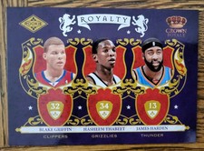 2009-10 Panini Crown Royale Rookie Royalty Blake Griffin/Thabeet/James Harden