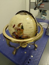 Mother of Pearl Semi-Precious Gemstone Globe ...