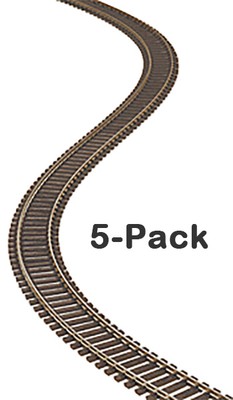 Atlas HO Scale Code 100 36'' Super-Flex Model Train Track (5-Pack)