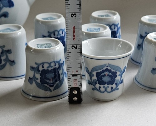 Chinese Porcelain Demitasse Tea Set Creature Spout Ancient Style Qing Dynasty - Picture 15 of 17