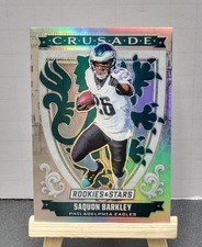Saquon Barkley 2025 Panini Rookies & Stars Crusade Insert Silver Prizm #7