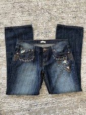 Y2K Vintage Roberto Cavalli Boot Cut Studded Embellished Jeans Women's Size 31
