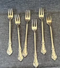 6 Sterling Silver Joan of Arc Cocktail Forks   International Silver 104 grams