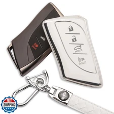 HEJMIN for Lexus Key Fob Cover 4 Buttons Key Case with Keychain Anti-Scratch 