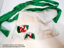 Apron - Peppermint Elf Green White Used