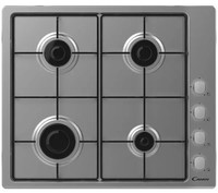 Candy CHW6LX 60cm Gas Hob Built-In Stainless Steel 4 Burners NEW