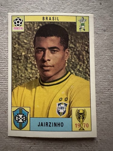 Sticker Figur JAIRZINHO PANINI WC MEXICO 70 1970 ORIGINAL GRÜNE RÜCKSEITE