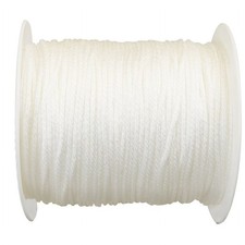 NEW - 1/8 in. x 600 ft. Solid Braid Nylon Rope Spool 26-62 lbs Load White