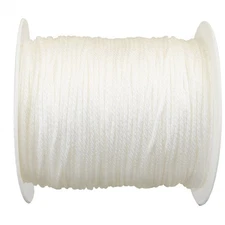 NEW - 1/8 in. x 600 ft. Solid Braid Nylon Rope Spool (26-62 lbs Load) White