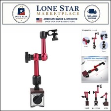 Adjustable Red Magnetic Base Holder for Digital Dial Indicators Precision Tool