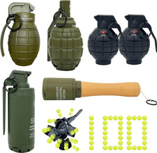 Toy-Hand Grenade for CS Battle Game, 6Pcs Tactical Cs-Grenade Toy with 100 Foam