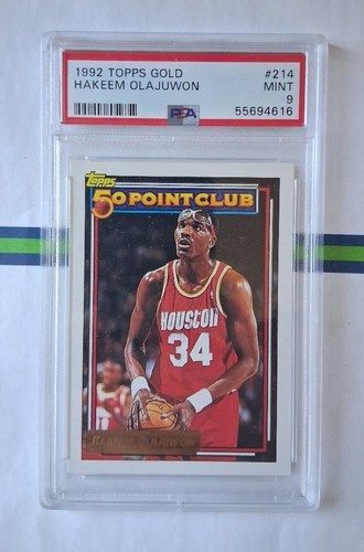 1992 Topps Gold Hakeem Olajuwon #214 card