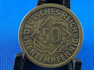 GERMANY WEIMAR 50 RENTENPFENNIG 1924 J (A3/493)