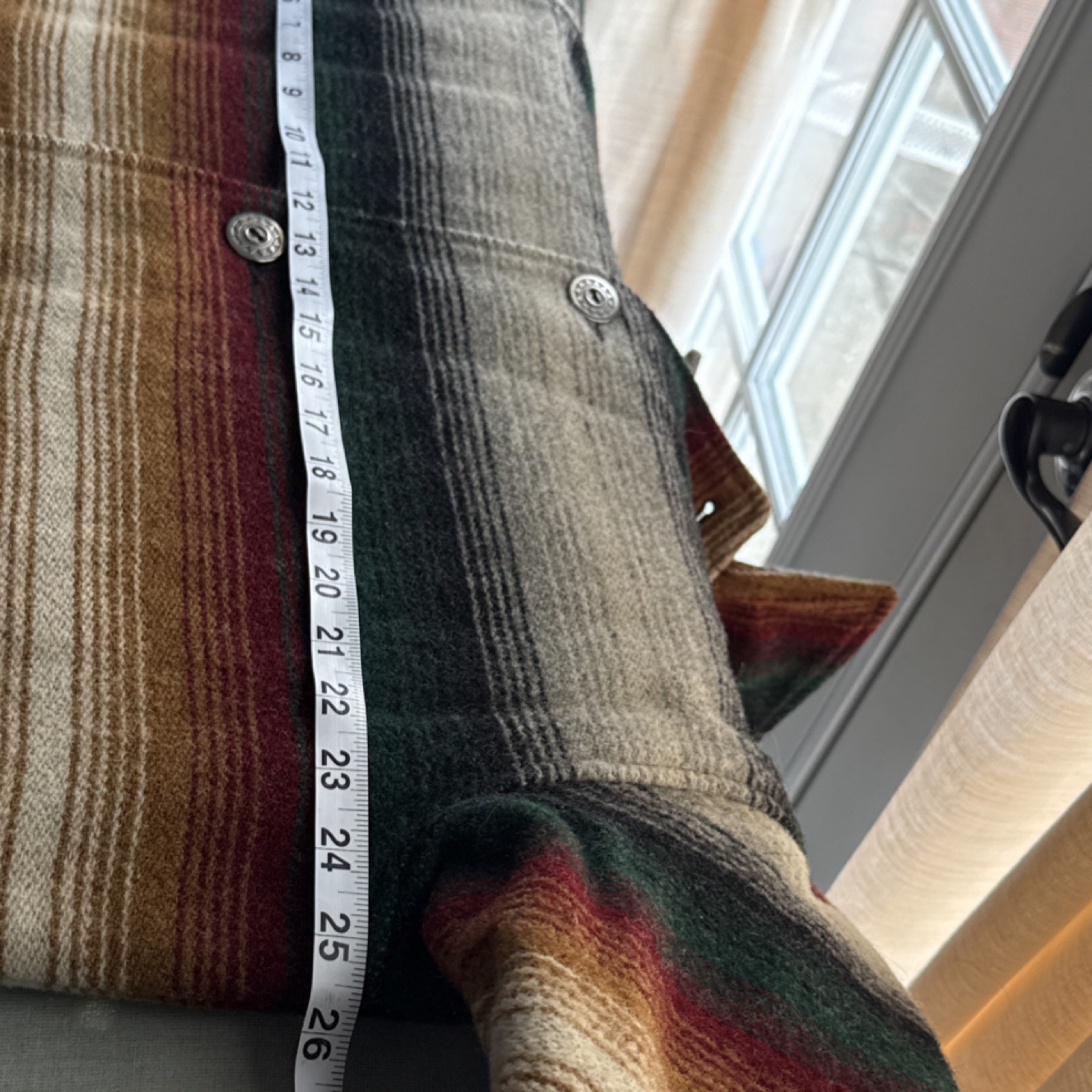 Woolrich Multicolor Striped Button Lined Jacket M… - image 9