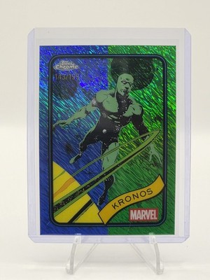 2025 Topps Chrome Marvel Blue/Green Refractor Kronos /199 #25