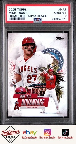 Mike Trout 2025 Topps Home Field Advantage #HA6 PSA 10