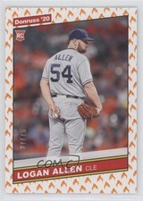 2020 Panini Donruss Retro 1986 Variations On Fire 27/75 Logan Allen #243 0en0