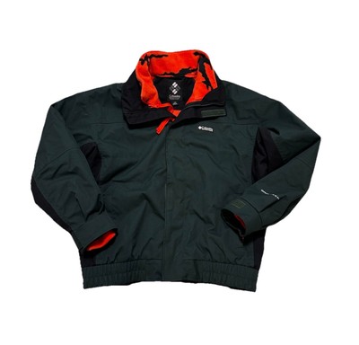 Vintage Columbia Bugaboo Jacket 3 in 1 Green Shell Orange Fleece Mens Large
