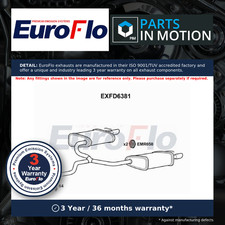 Exhaust Back / Rear Box fits FORD MONDEO Mk3 ST220 3.0 04 to 07 MEBA EuroFlo New