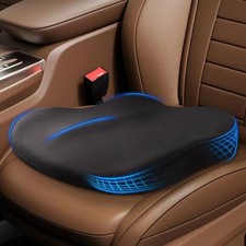 Wedge Car Seat Cushions - Memory Foam Booster For Driving Office Wheelchair