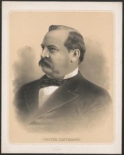 Photo:Grover Cleveland 1884 Portrait Print Head and Shoulders