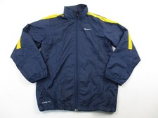 Nike Jacket Boys Medium Blue Lightweight Windbreaker Storm Fit Zip 90s Y2K