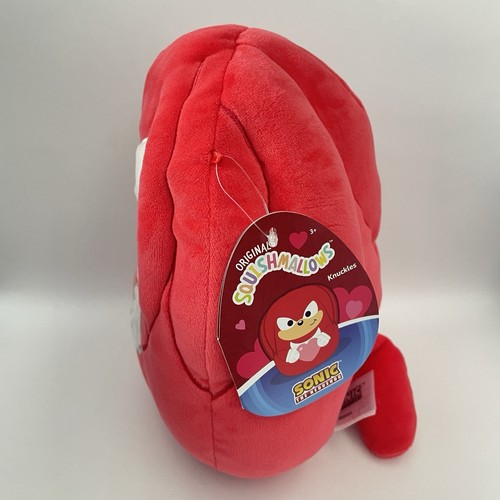 Sonic The Hedgehog & Knuckles Echidna - Squishmallows Valentines Heart Plush Toy - Picture 3 of 11