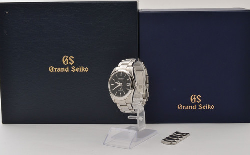 Grand Seiko 9F62-0AB0 SBGX061 Black Dial 37mm Stainless Steel Quartz Men's Watch