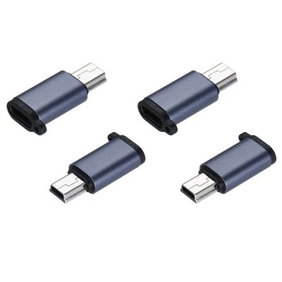 4Pcs Mini USB to USB C Adapter, USB C to Mini USB Adapter, USB C to USB Mini