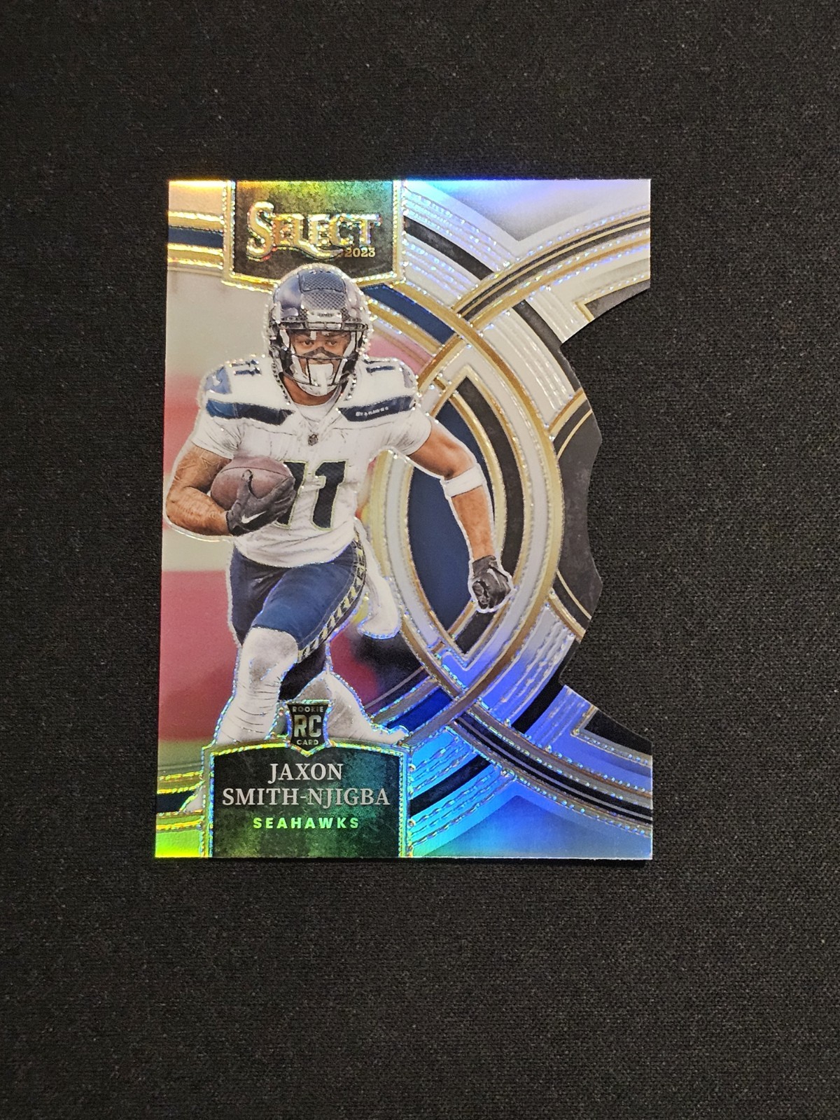 2023 Panini Select Jaxon Smith-Njigba (RC) #174 Silver Prizm Die-Cut