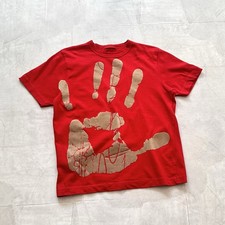 00s Hand Print Palm Graphic T Shirt Margiela Vibe