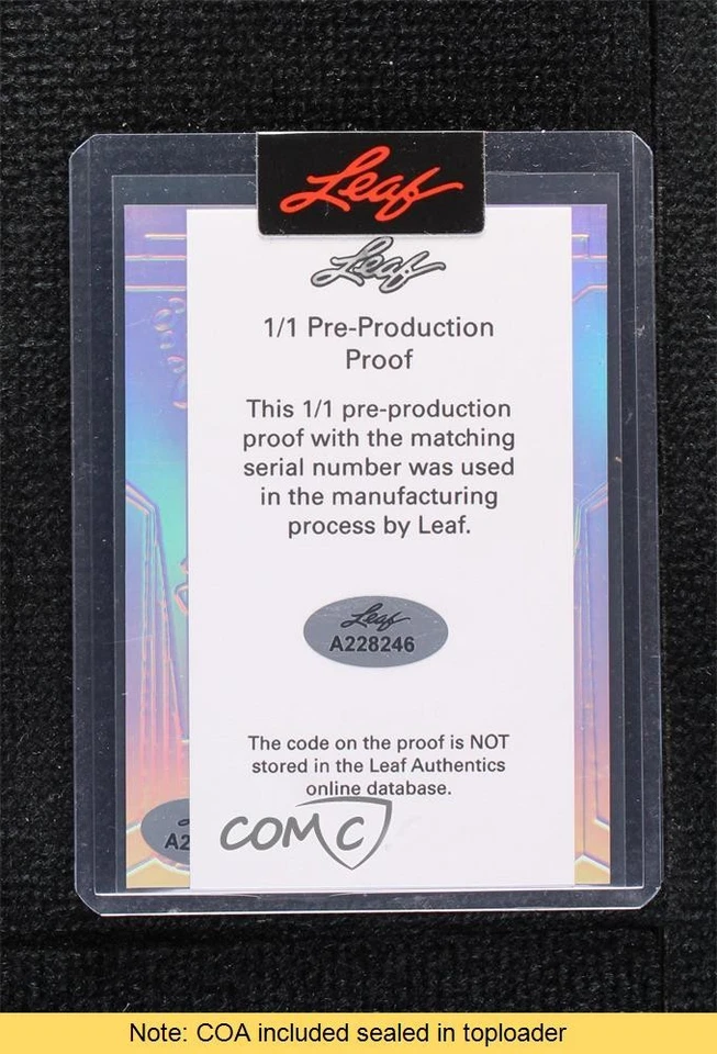 2023 Leaf Metal Diamond Wonders 1/1 Hurston Waldrep #DW-HW1 Auto READ 1k9t - Image 2 of 3