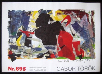 Gabor Torok ''Das Leben ist Theater'' (Life is theater) German poster - PRISTINE