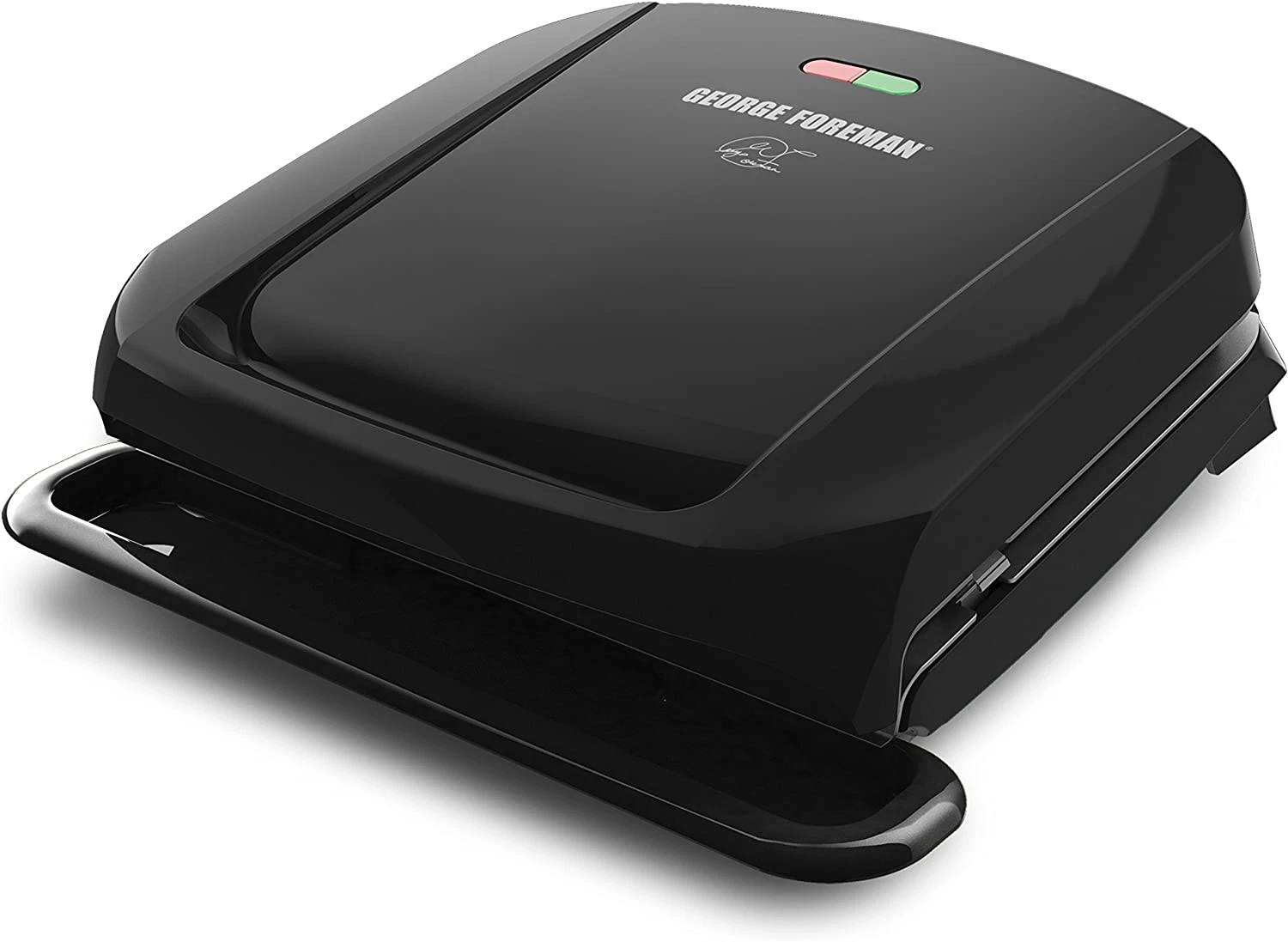 4-Serving Removable Plate Electric Grill and Panini Press, George Tough Non-Stic