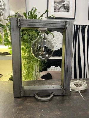 Lampada Da Tavolo In Metallo Argento Con Interruttore A Pressione Sul Cavo - Design Semplice Per Comodino, Soggiorno, Ufficio E Lettura