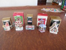 5 HALLMARK KEEPSAKE Magic Light Bundle LOT CHRISTMAS ORNAMENTS Figures