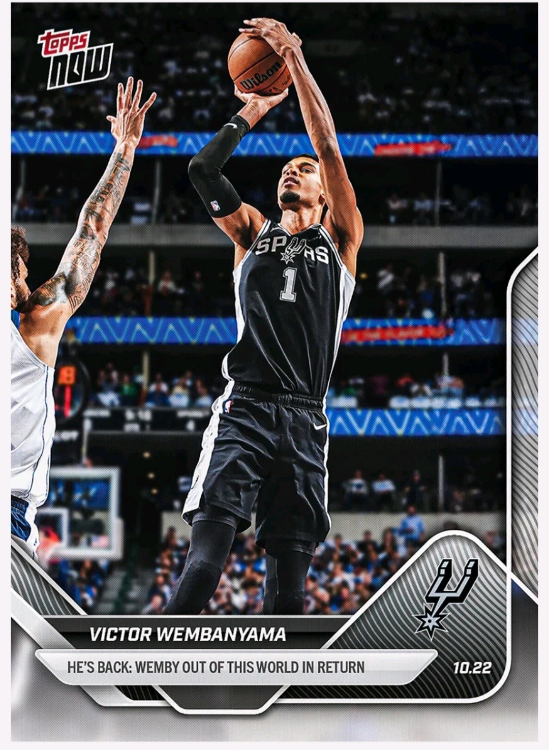 2025-26 Topps Now 19 Victor Wembanyama