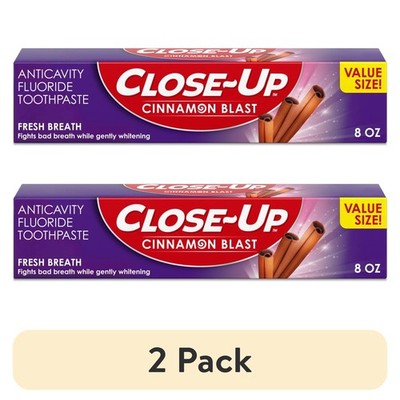 CLOSE-UP Cinnamon Blast Toothpaste 8oz ( 2 tubes ) --