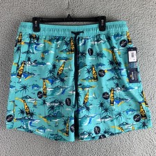 Corona Men's Aqua Board Shorts Large 36/38 Polyester Spandex Swim L