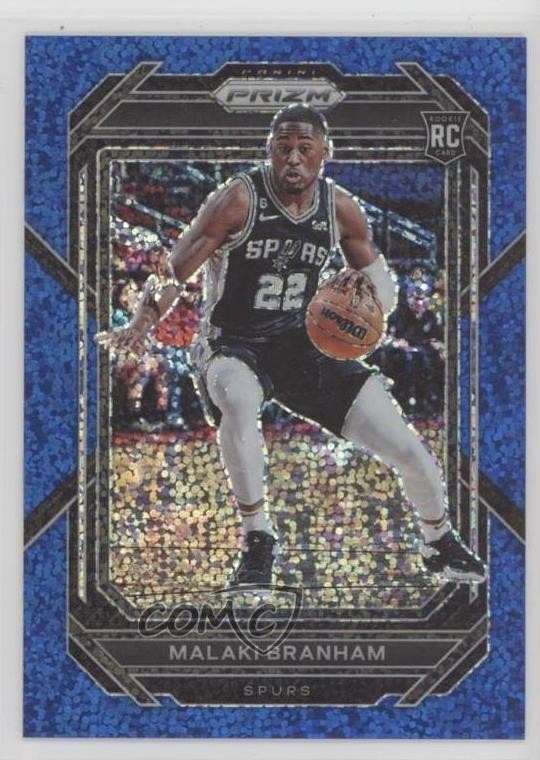 2022-23 Panini Prizm Blue Sparkle 37/144 Malaki Branham #230 Rookie RC hn8