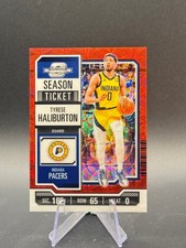 2024/25 Donruss Optic - Tyrese Haliburton 'Red International Season Ticket'  #25