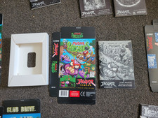 Atari jaguar Attack of the mutant penguins manual & nos box +new insert only