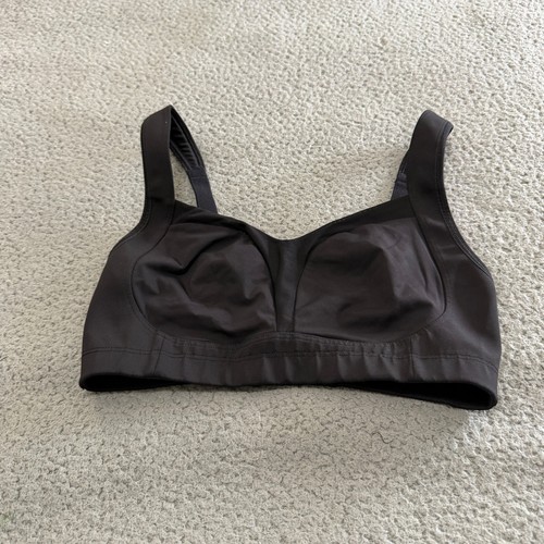 Lululemon Athletica Run Times Bra Black High Support Sports Bra 32DD