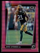 2021 Donruss Optic Eric Stokes Rookie #251 Pink Green Bay Packers