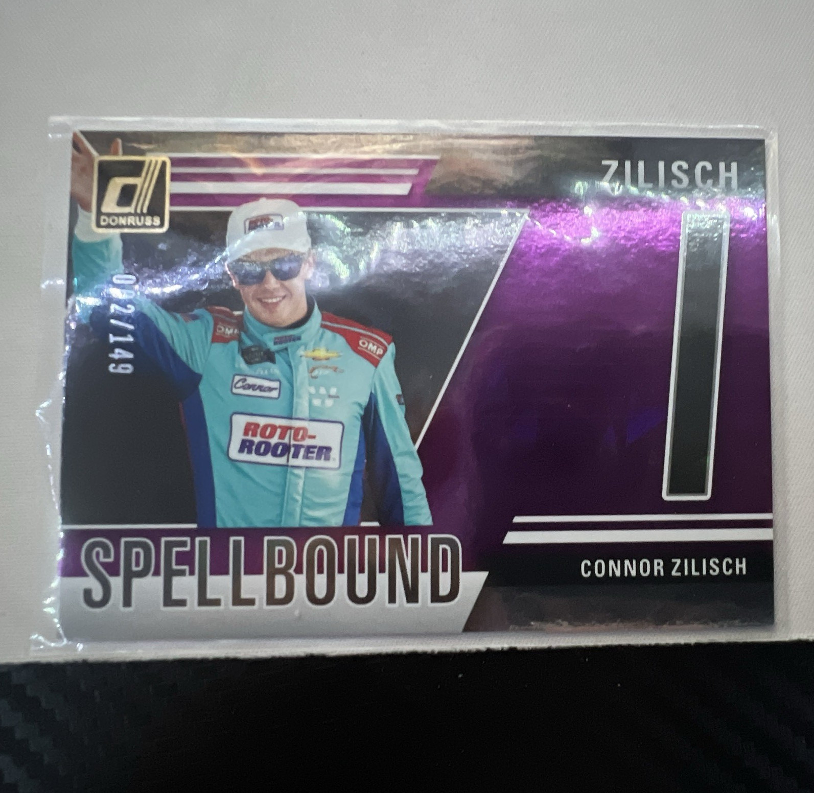 Donruss 2025 Panini Donruss Racing Spellbound Connor Zilisch RC #37 /149