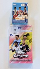 2021 Topps CHROME UEFA Champions Soccer Hobby Box + 2024 Merlin Blaster Box Lot