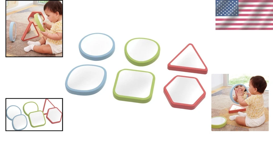 Juego de espejos para bebés pequeños - Juguetes cognitivos y de autoconciencia Foto 2 de 4