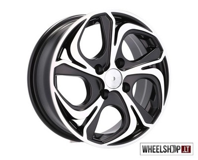 R14 4x100 alloy wheels rims set 4x 14 inch 5.5j Felgen Black Nissan Renault