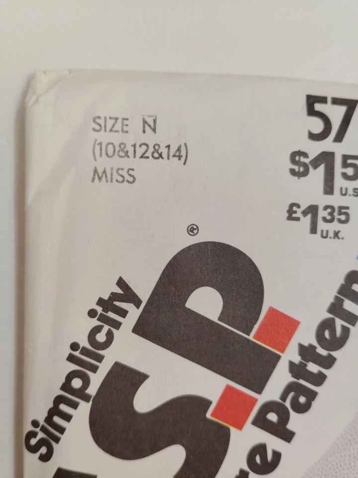 Simplicity ESP 5716 Skirt Blouse Top Sewing Pattern Ladies 10 12 14 UC Button Up - Image 2 of 4